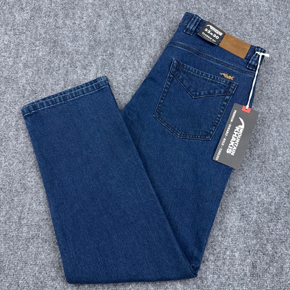 NEW Mountain Khakis Miter 509 Jeans 32x30 Dark Wash Denim Classic Fit Workwear